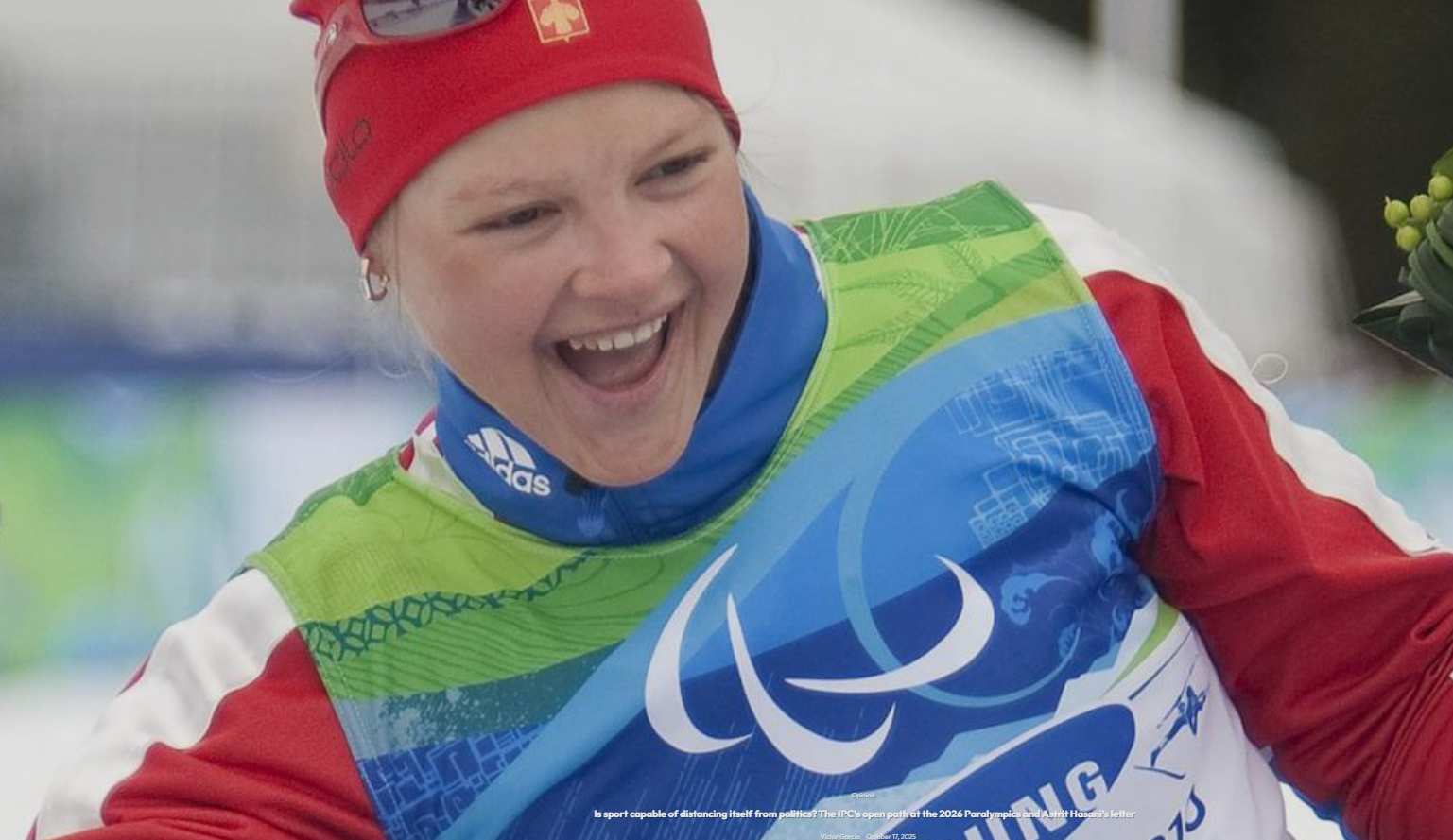 Is sport capable of distancing itself from politics? The IPC’s open path at the 2026 Paralympics and Astrit Hasani’s letter